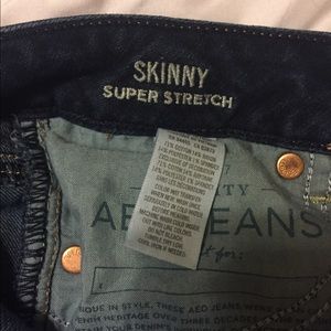 Dark blue skinny stretch pants size 0